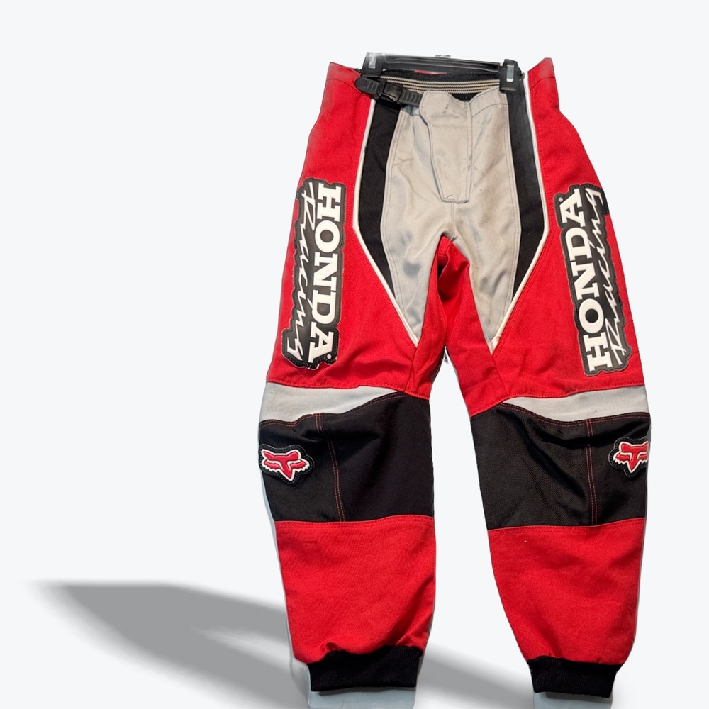 Vtg 90s Fox Racing x Honda Racing Pro Team Issue 180 Motorcross Pants Size 24